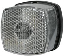 Positionslygte 62x62x45 Hvid m/refleks